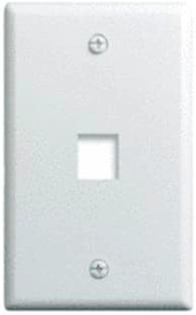Alt view image 2 of 3 - OnQ legrand WP3401-WH 1-Gang, 1-Port Wall Plate, White