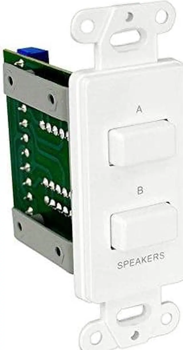 Alt view image 4 of 12 - Pyle PVCS2 In-Wall Speakers A/B Source Selector Switch Control Audio/ Video