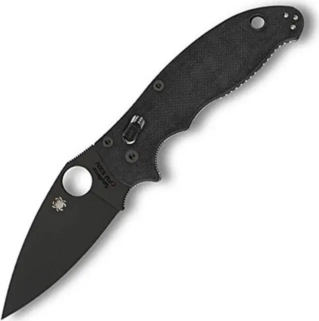 Alt view image 2 of 13 - Spyderco Manix 2 Lightweight Folding Knife w/3.37" Blk Blade