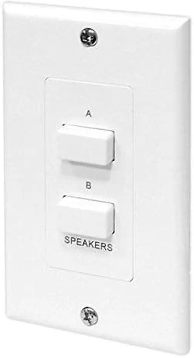 Alt view image 3 of 12 - Pyle PVCS2 In-Wall Speakers A/B Source Selector Switch Control Audio/ Video