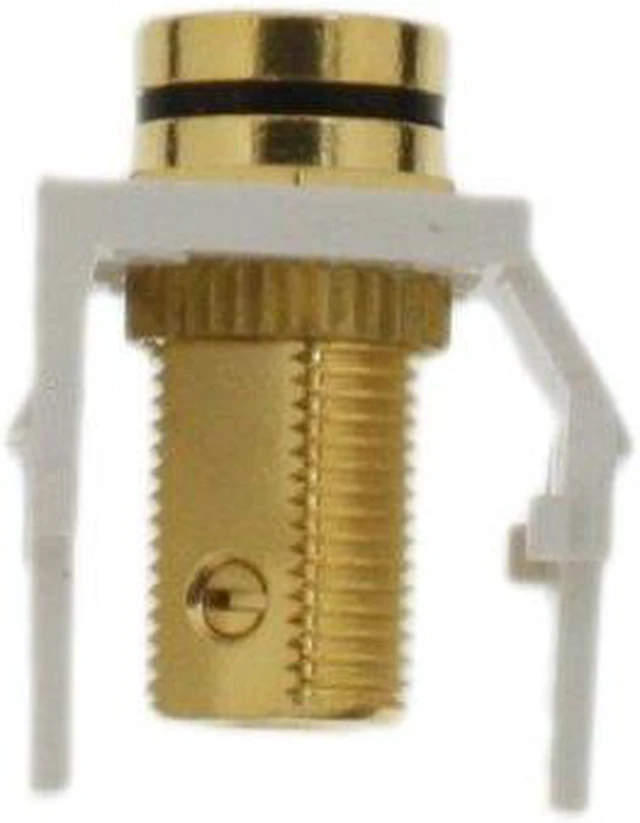 Alt view image 5 of 7 - Leviton 40837-BWE QuickPort Banana Jack Black Stripe, White
