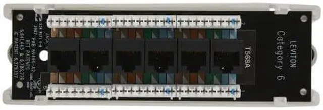 Alt view image 3 of 3 - Leviton Cat6 Voice & Data Module (47611-C6B)