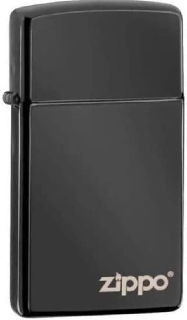 Alt view image 5 of 5 - Zippo Slim Ebony w/Zippo 28123ZL