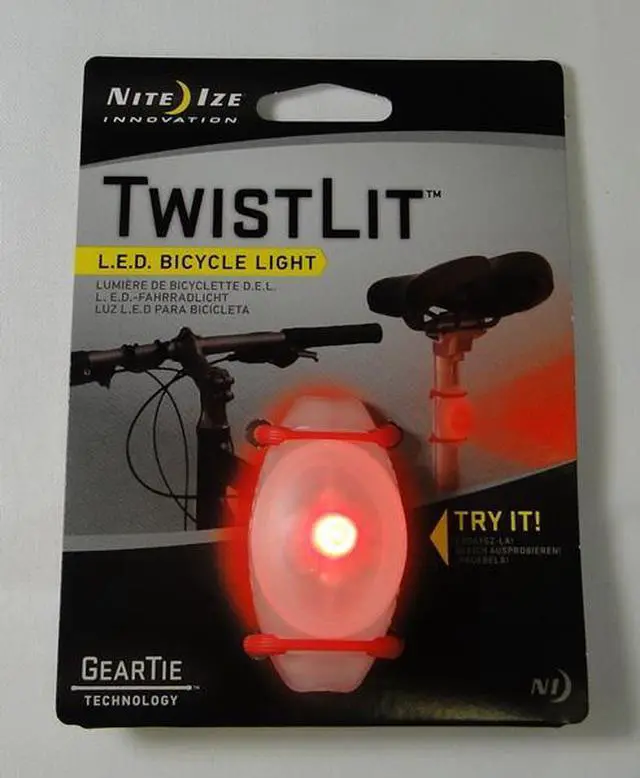 Alt view image 11 of 14 - Nite Ize TwistLit LED  Bike Light Red