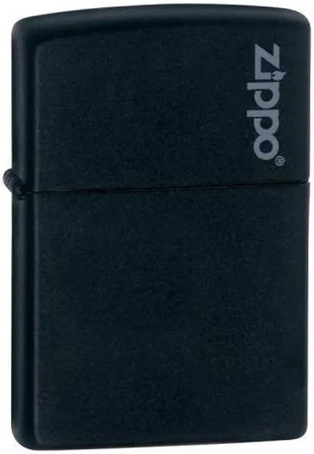 Alt view image 10 of 20 - Zippo Matte Black with Logo Lighter