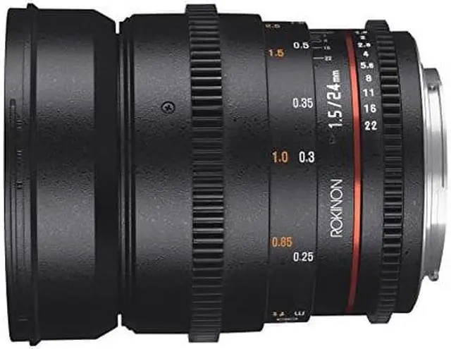 Alt view image 7 of 10 - Rokinon 24mm T1.5 Cine Wide Angle Lens for Mirco 4/3 Mount