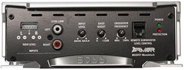 Alt view image 9 of 20 - Boss Armor AR2000M 2000 Watt Monoblock A/B Amplifier Car Audio Amp & Bass Remote