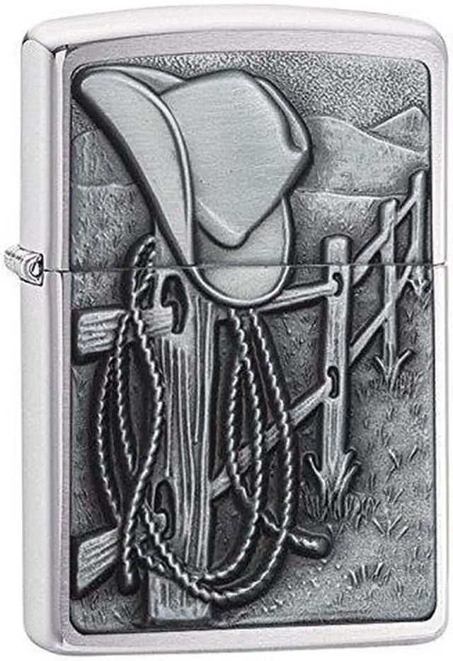 Alt view image 14 of 20 - Zippo ZOZO24879 Lighter Resting Cowboy World Famous Lighters