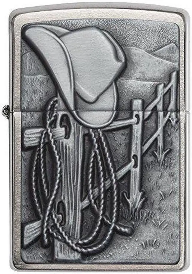 Alt view image 15 of 20 - Zippo ZOZO24879 Lighter Resting Cowboy World Famous Lighters