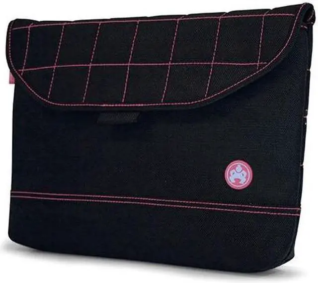 Alt view image 12 of 12 - Sumo - Nylon Sleeve - 13.3" Ultrabooks or 13" MacBook screens - Black w/Pink Stitching