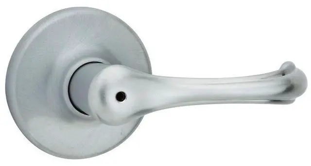 Alt view image 2 of 3 - Kwikset 300DNL 26D 6AL RCS Dorian Bed/Bath Lever, Satin Chrome