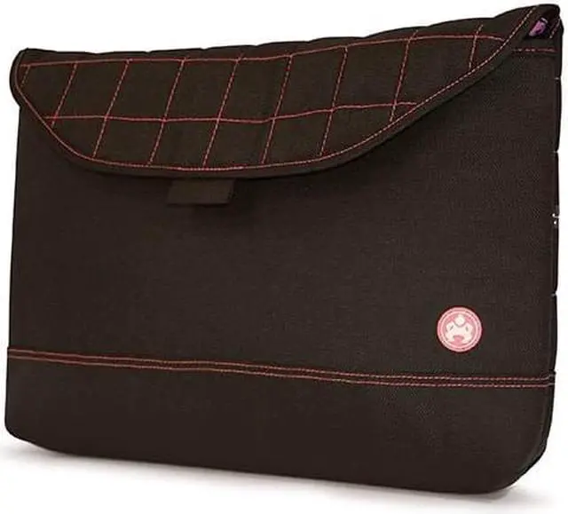 Alt view image 9 of 9 - Sumo - Nylon Sleeve - 17" screens - Black w/Pink Stitching