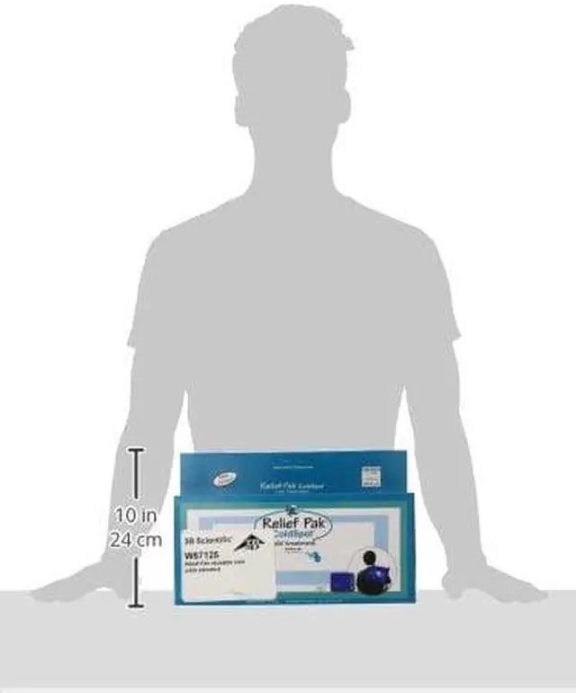 Alt view image 4 of 5 - Fabrication Enterprises 11-1000 Relief Pak Coldspot Blue Vinyl Pack, 11 x 14 in.