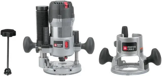 Alt view image 8 of 10 - Porter-Cable 895PK 2 1/4 Peak HP Multi-Base Router Kit with Router Table Height Adjuster