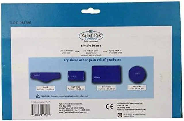 Alt view image 3 of 5 - Fabrication Enterprises 11-1000 Relief Pak Coldspot Blue Vinyl Pack, 11 x 14 in.