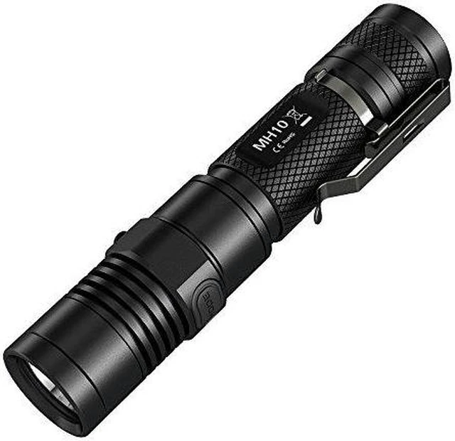 Alt view image 7 of 11 - Nitecore MH10 XM-L2 U2 Flashlight 1000 Lumens (1x 18650 or 2x CR123A Batteries)