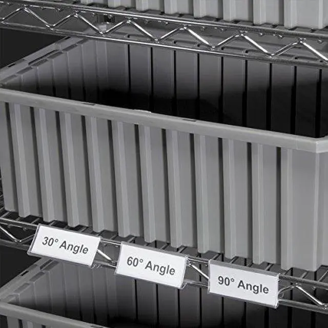 Alt view image 2 of 8 - AKRO-MILS 29306 Label Holdr,Clear,for Wire Shelving,PK25