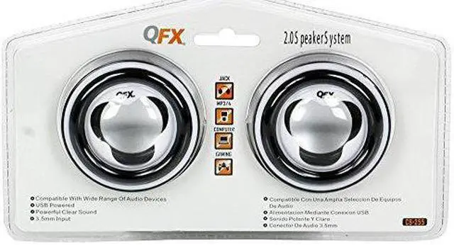 Alt view image 3 of 4 - QFX 2.0 USB Powered Multimedia Speaker System