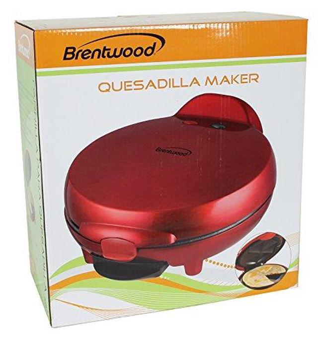 thumbnail image 2 of Brentwood Quesadilla Maker - Red Non-Stick Electric Cooker For 6" Tortillas 2 of 12