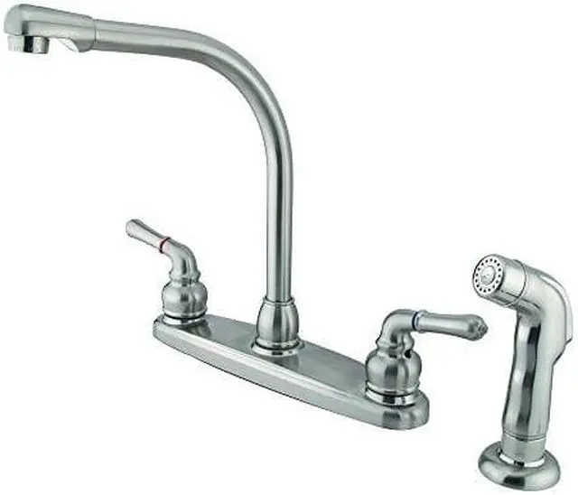 Alt view image 3 of 7 - 8 High Arch Kitchen Faucet With Sprayer