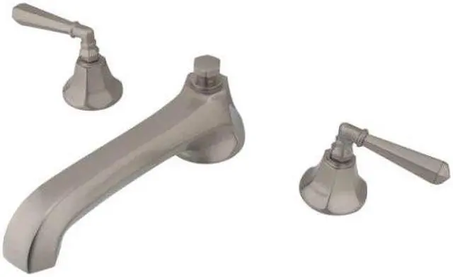 Alt view image 5 of 6 - METROPOLITAN ROMAN TUB FILLER SN, METAL LEVER-HL-Satin Nickel Finish