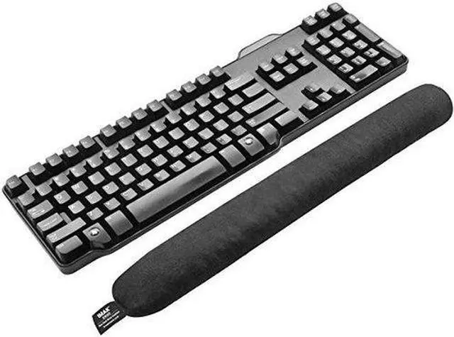 Alt view image 2 of 9 - Imak Nonskid Keyboard Wrist Cushion 15.75 x 10 Black A10173