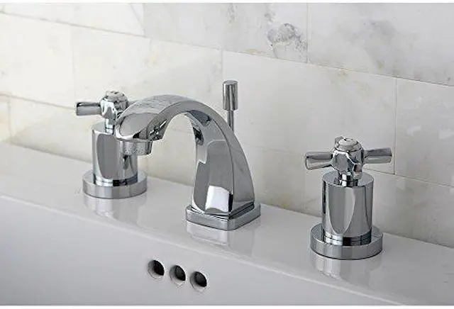 Alt view image 3 of 6 - Kingston Brass Millennium Mini Widespread Lavatory Faucet in Polished Chrome by Kingston Brass