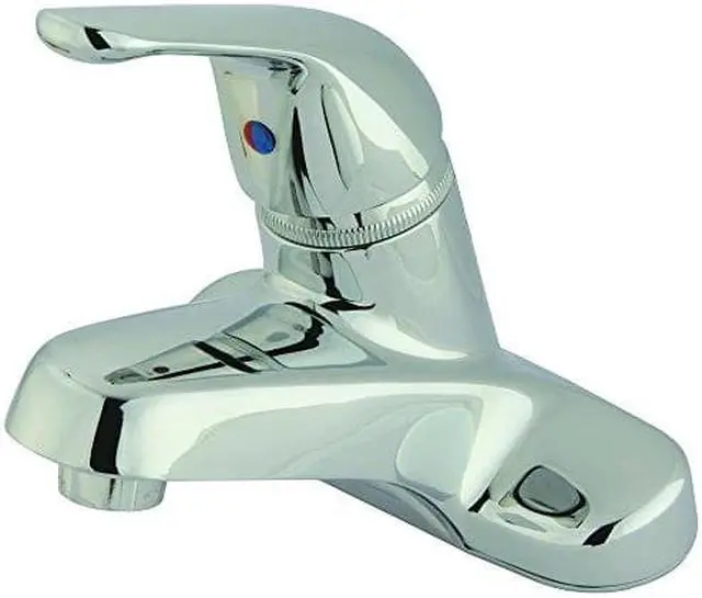 Alt view image 2 of 4 - SINGLE METAL LEVER HANDLE 4 LAVATORY FCT W/O POP-UP-Chrome Finish