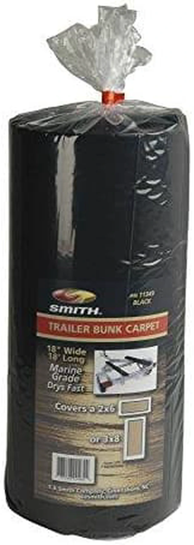 Alt view image 3 of 9 - C.E. Smith Carpet Roll - Black - 18"W x 18'L