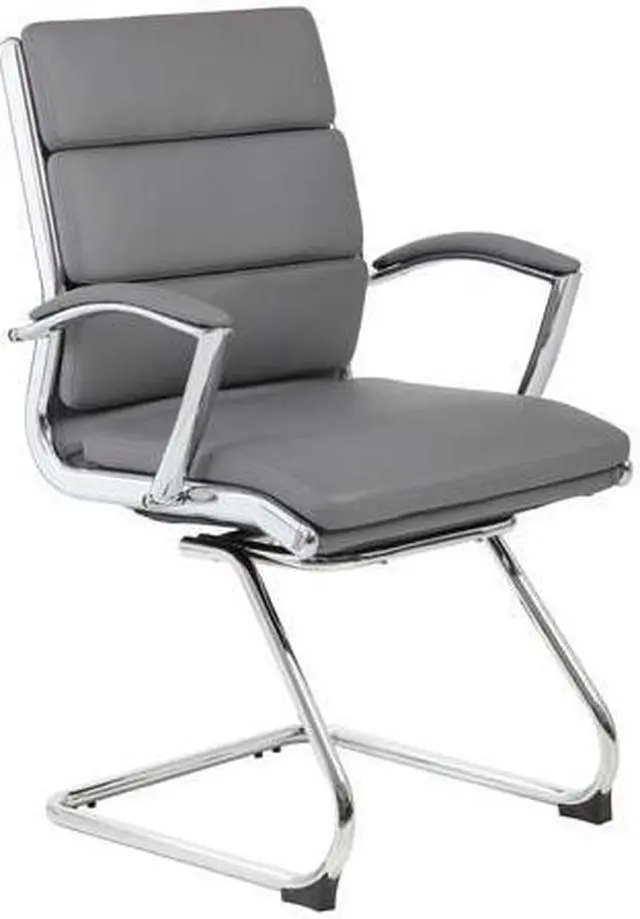 Main image of Boss Executive CaressoftPlus Chair with Metal Chrome Finish - Guest Chair