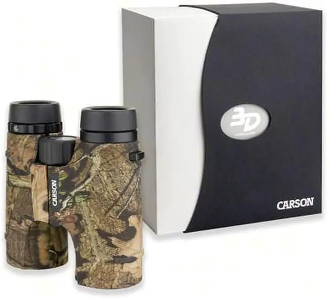 Alt view image 5 of 8 - Carson 3D 10x42 Full Size Waterproof Birding Binoculars w/ ED Glass,Mossy Oak TD