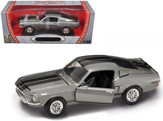 Main image of 1968 Ford Shelby Mustang GT500KR Gold 1/18 Diecast Car Model by Road View