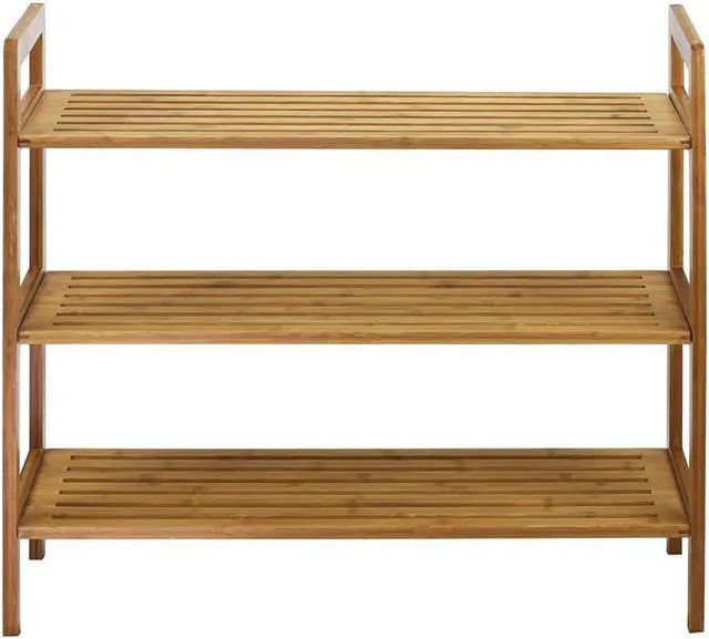 Main image of Oceanstar 3-Tier Bamboo Shoe Rack, Natural