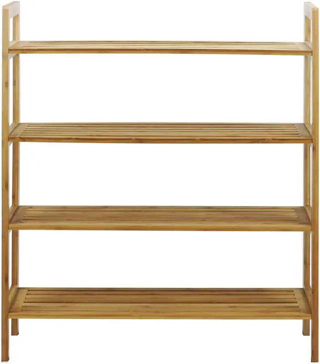 Main image of Oceanstar 4-Tier Bamboo Shoe Rack, Natural