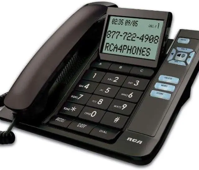 Alt view image 5 of 8 - RCA 1113-1BKGA 1-Handset Landline Telephone