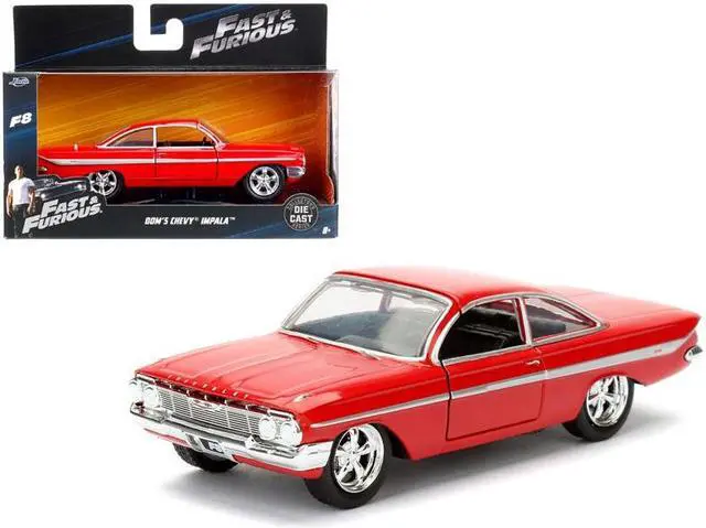 Alt view image 4 of 5 - Dom's Chevrolet Impala Red Fast & Furious F8 "The Fate of the Furious" Movie 1/32 Diecast Model Car  by Jada