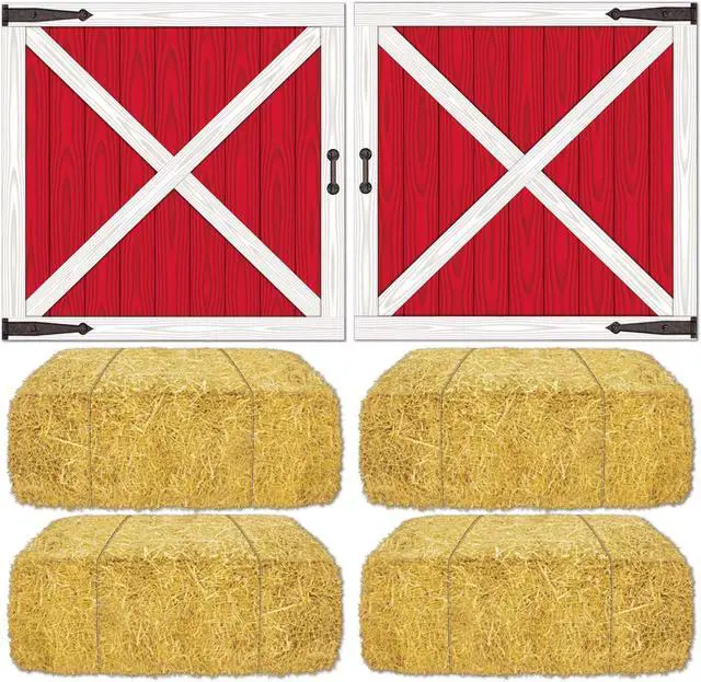 Alt view image 5 of 6 - Barn Loft Door and Hay Bale Props Add-Ons