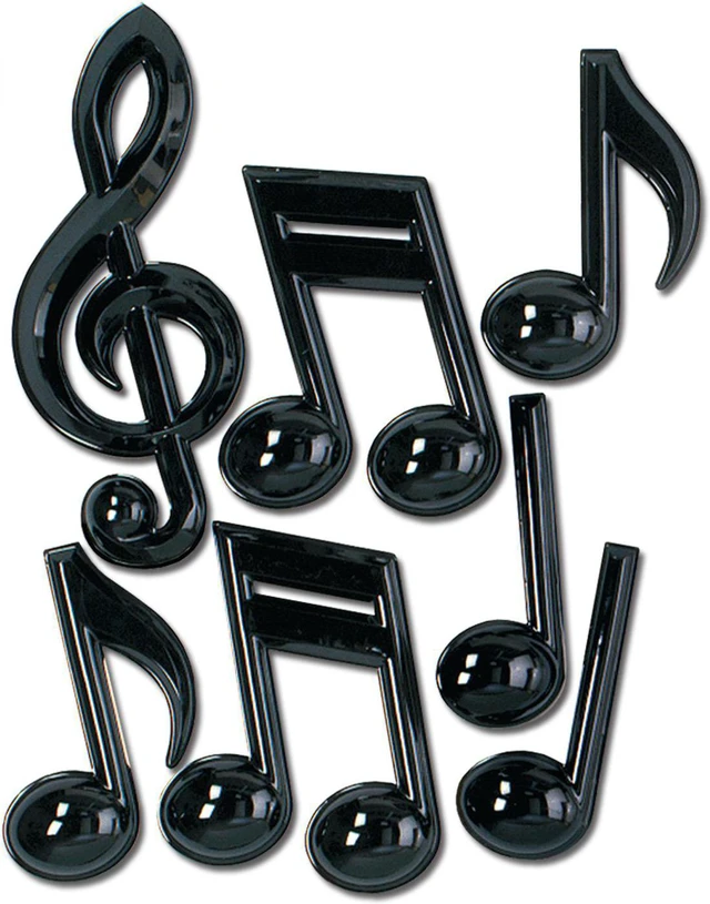 Main image of Beistle - 55880 - Plastic Musical Notes