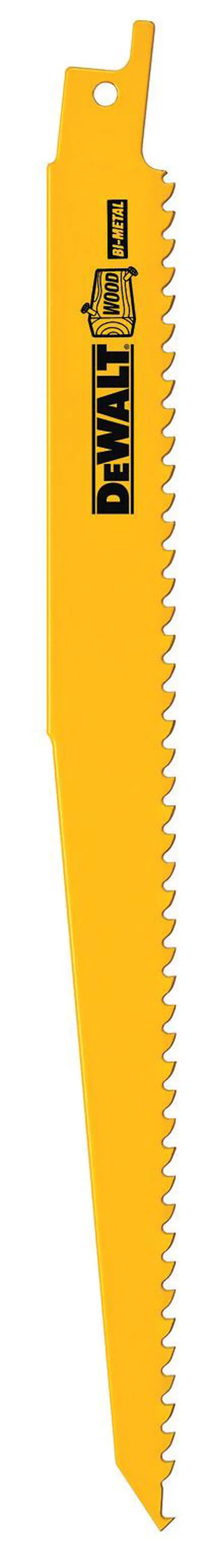 Alt view image 4 of 4 - Dewalt DW4803B25 9'' 6 TPI Reciprocating Saw Blade