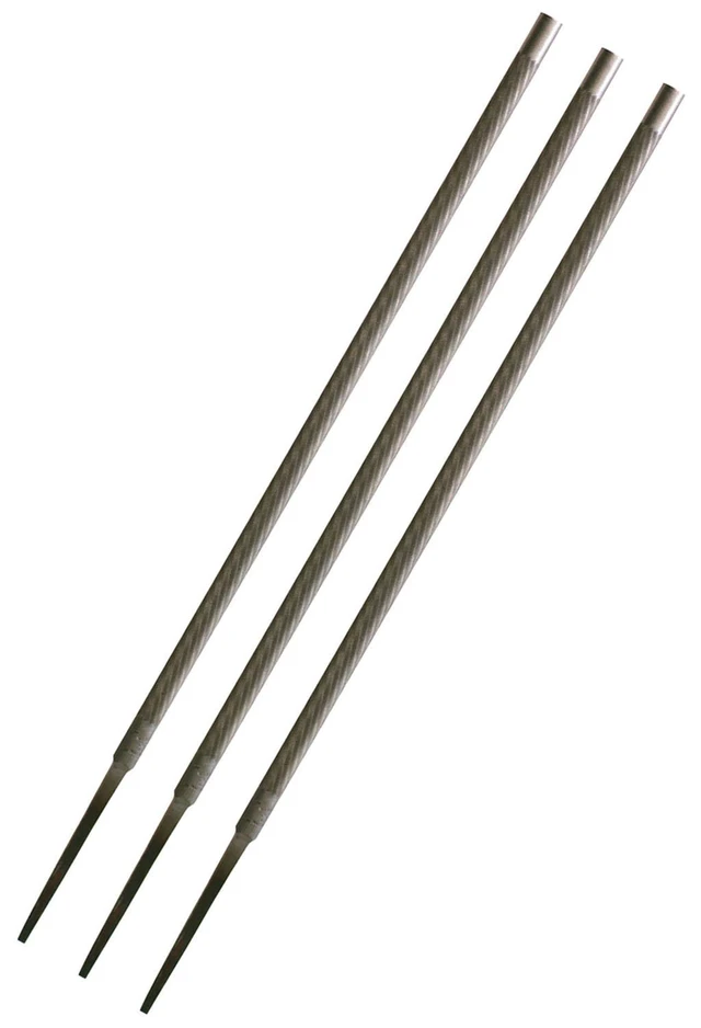 Alt view image 2 of 3 - CRESCENT NICHOLSON 02229B 3/16" x 8" Round Knurl Cut Chainsaw File - 3 Files