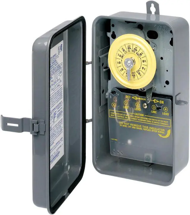Alt view image 2 of 20 - Intermatic T103 120-Volt DPST 24 Hour Mechanical Time Switch