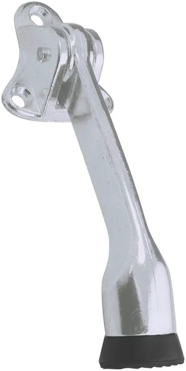 Alt view image 3 of 4 - Ultra Hardware, 36002, Polished Chrome, 4" Heavy Duty Zinc Die Cast Drop Down Door Holder Stop