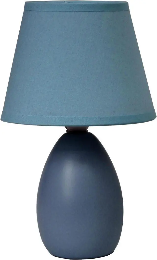 Main image of Simple Designs Mini  Egg Oval Ceramic Table Lamp