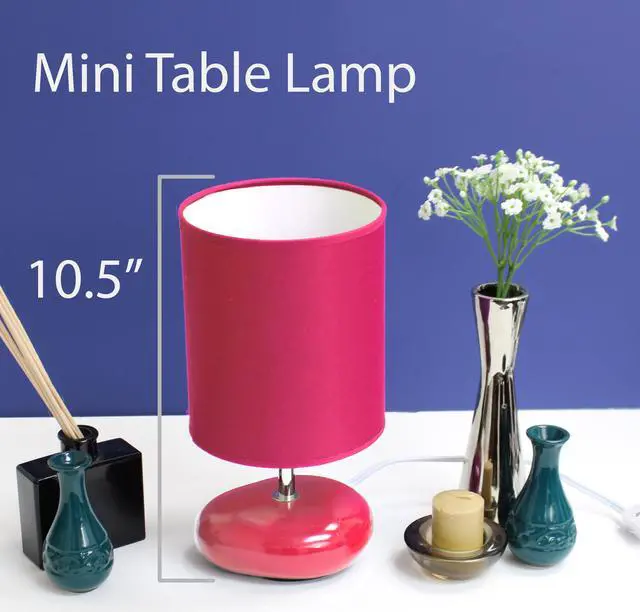 Alt view image 3 of 7 - Simple Designs Stonies Small Stone Look Table Bedside Lamp