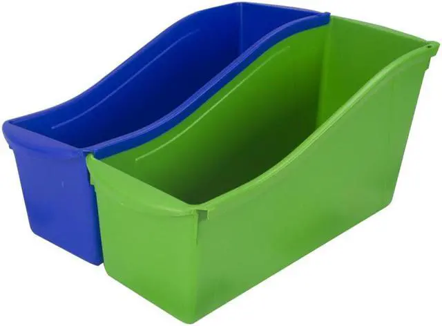 Alt view image 3 of 10 - Storex Industries 70105U06C Interlocking Book Bins, Plastic
