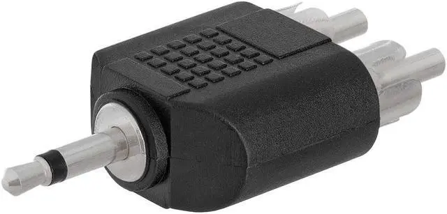 Alt view image 3 of 4 - Cmple - 3.5mm Mono Plug to 2xRCA Plug Adapter