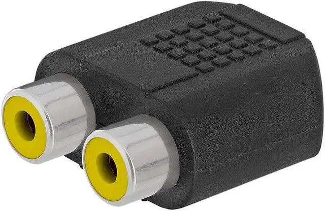 Alt view image 4 of 4 - Cmple - 3.5mm Mono Jack to 2xRCA Jack Adapter