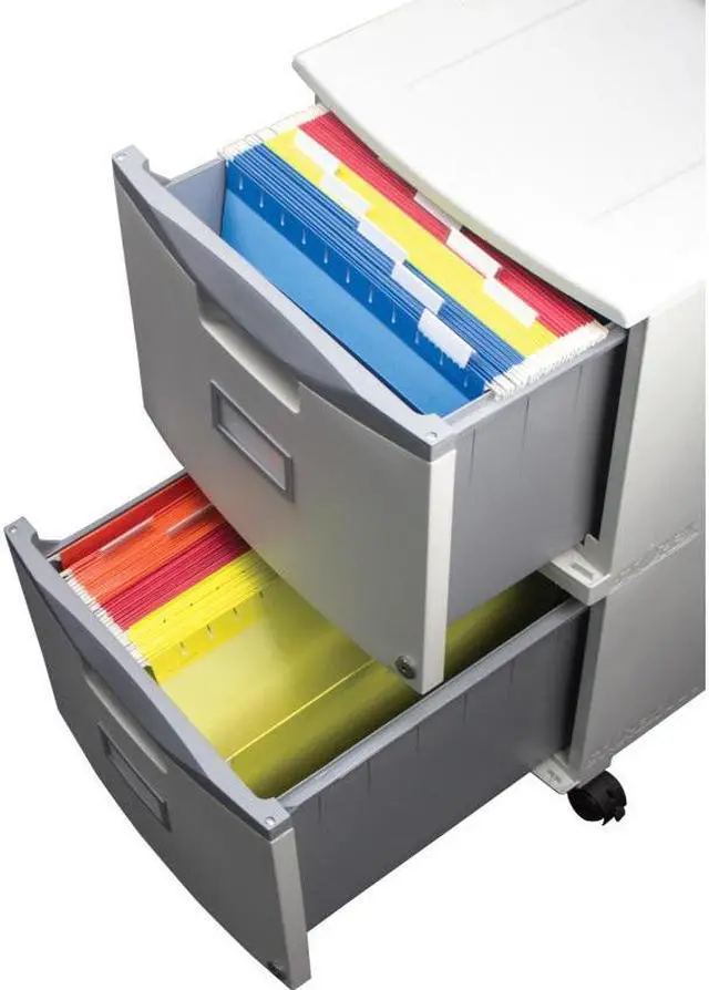 Alt view image 4 of 8 - Storex 2-Drawer Locking Mobile Filing Cabinet