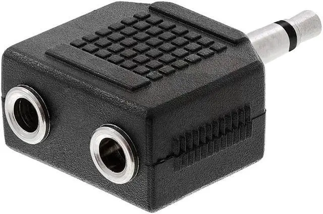Alt view image 4 of 4 - Cmple - 3.5mm Mono Plug to 2x3.5mm Mono Jack Adapter