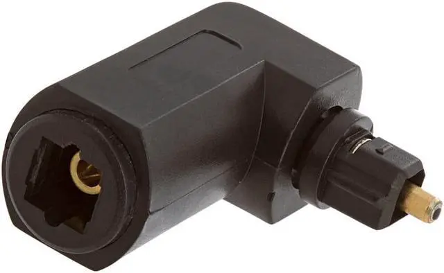 Alt view image 4 of 4 - Cmple - Optical Toslink Jack to Toslink Plug Angled Adapter